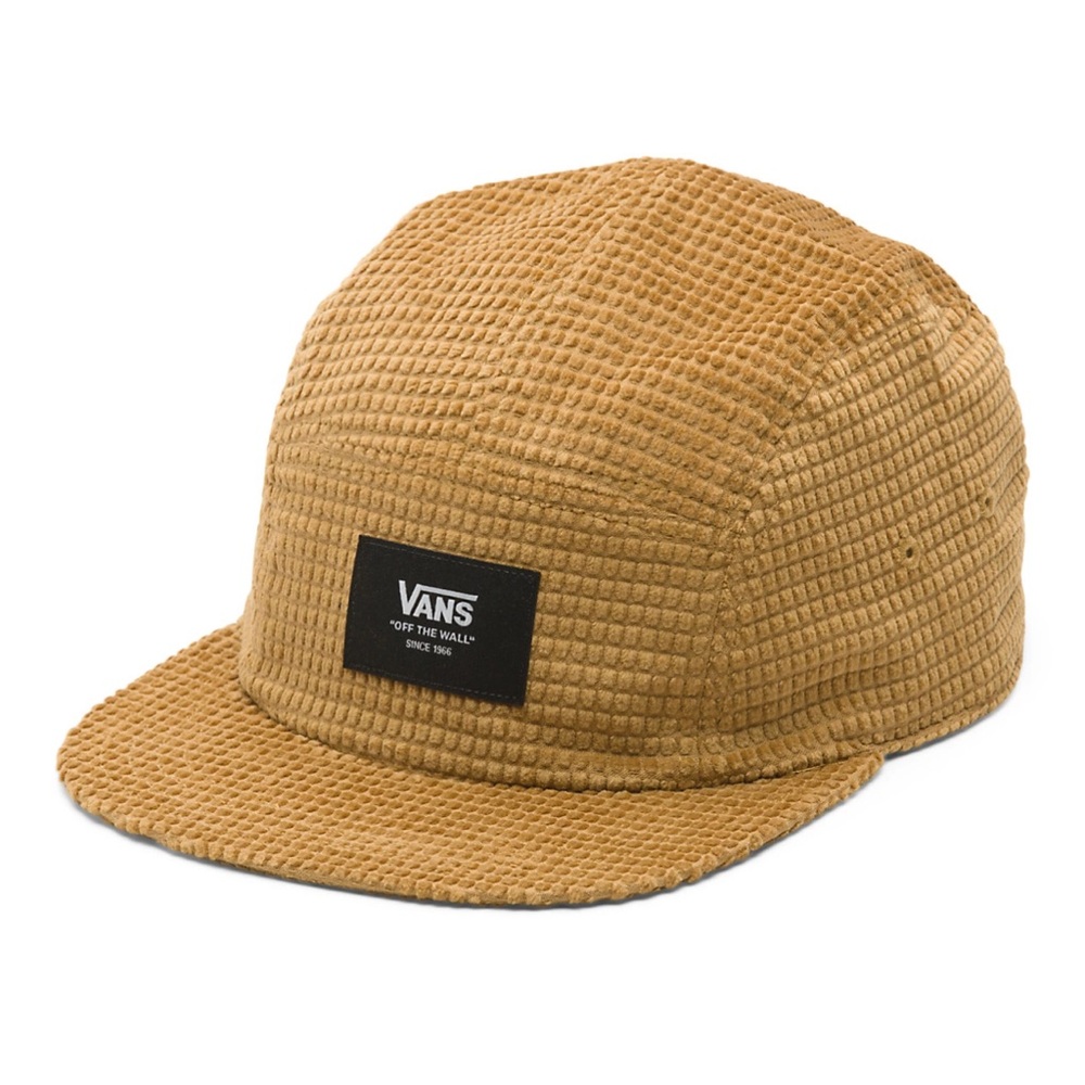 Vans Davis 5 Panel Corduroy Baseball Hat Bone/Brown